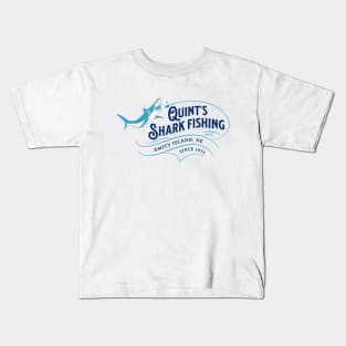 Quint's Shark Fishing - Amity Island Kids T-Shirt